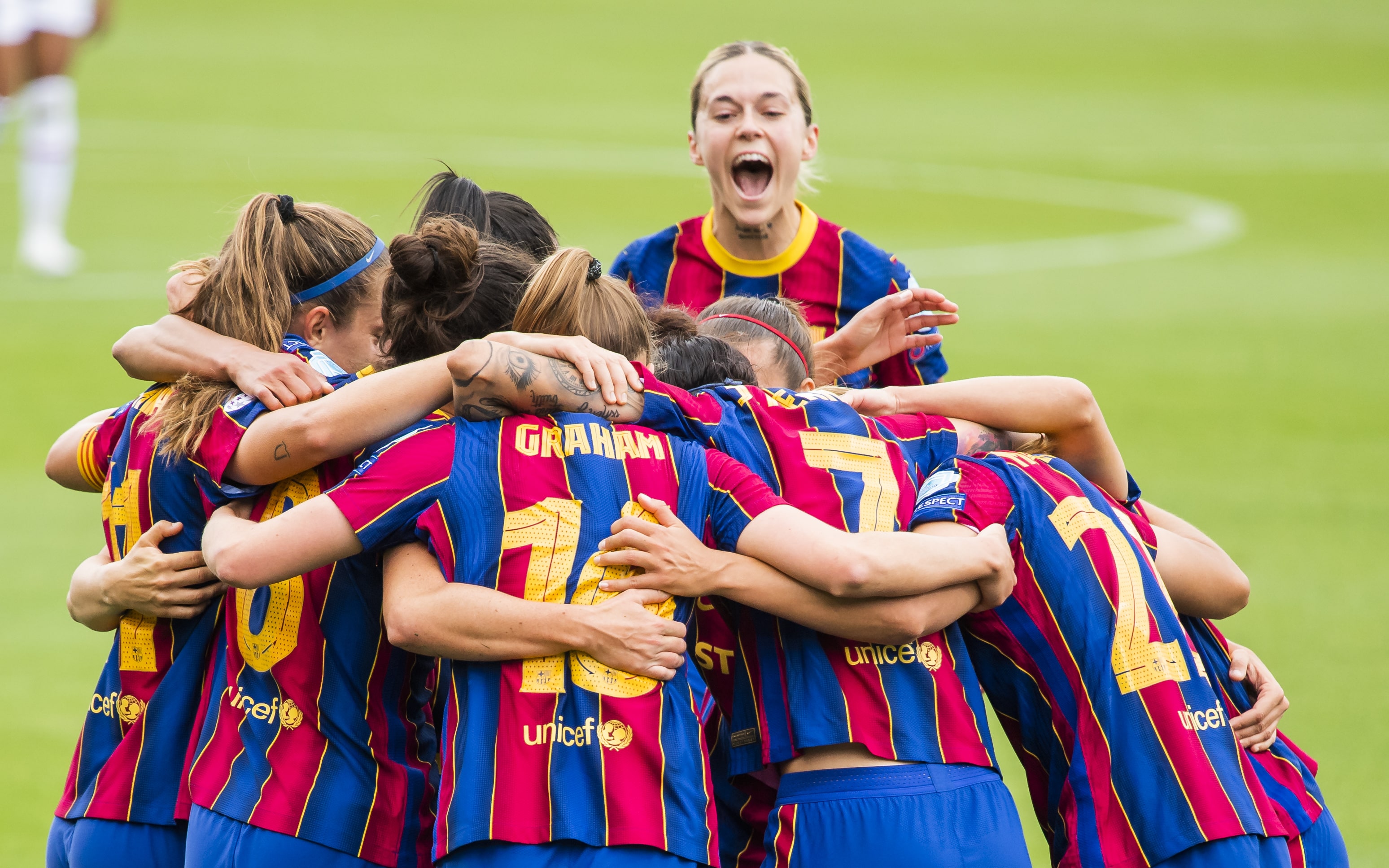 Barça Women's goals on the way to the Champions League final