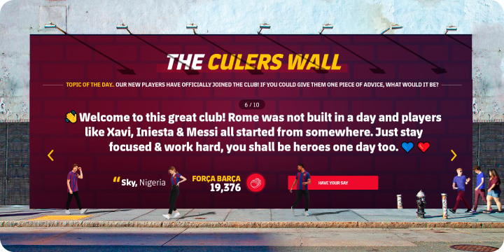 The Culers Wall