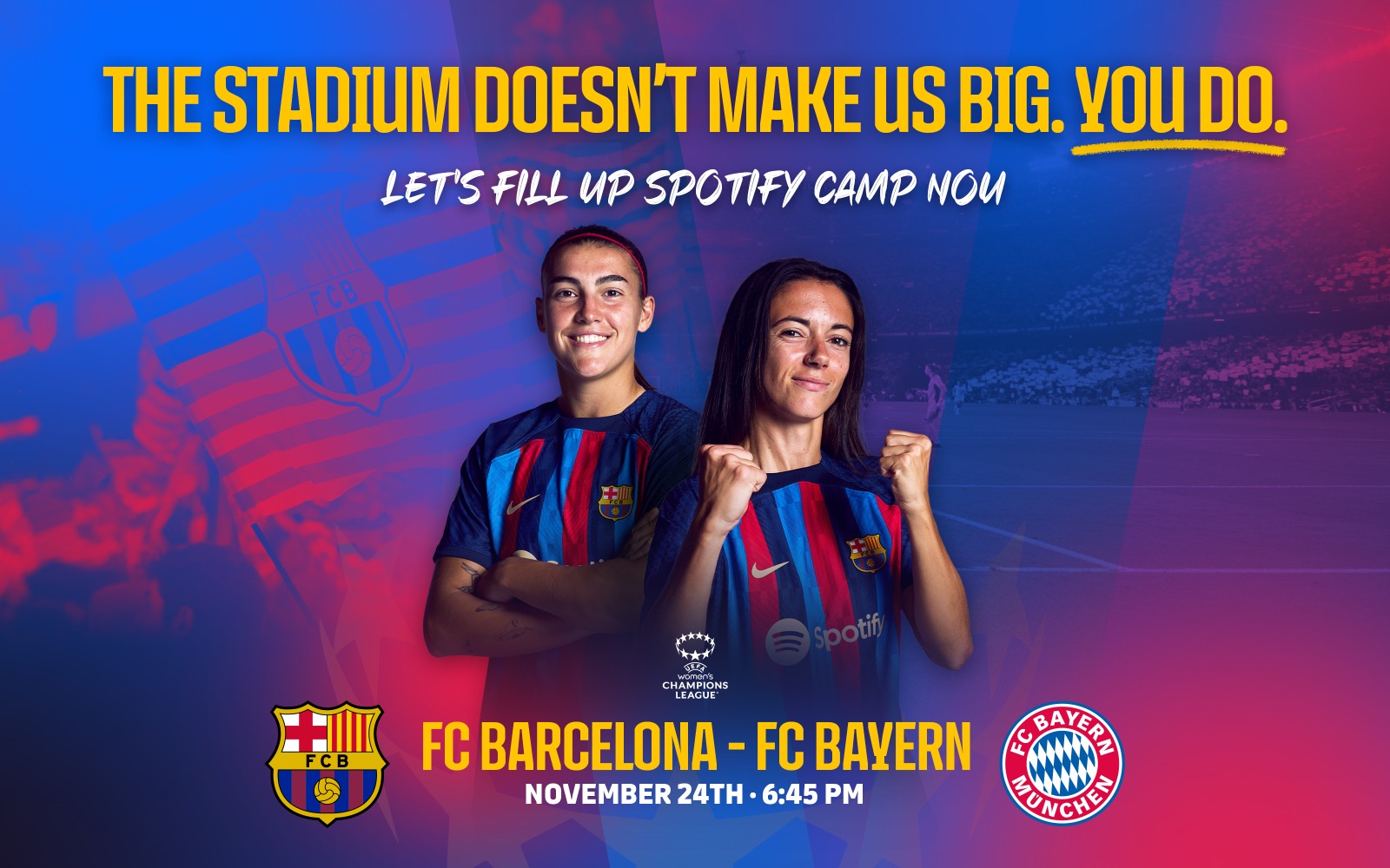 Tickets For The FC Barcelona Women V FC Bayern Frauen Game At Spotify tickets-for-the-fc-barcelona-women-v-fc-bayern-frauen-game-at-spotify