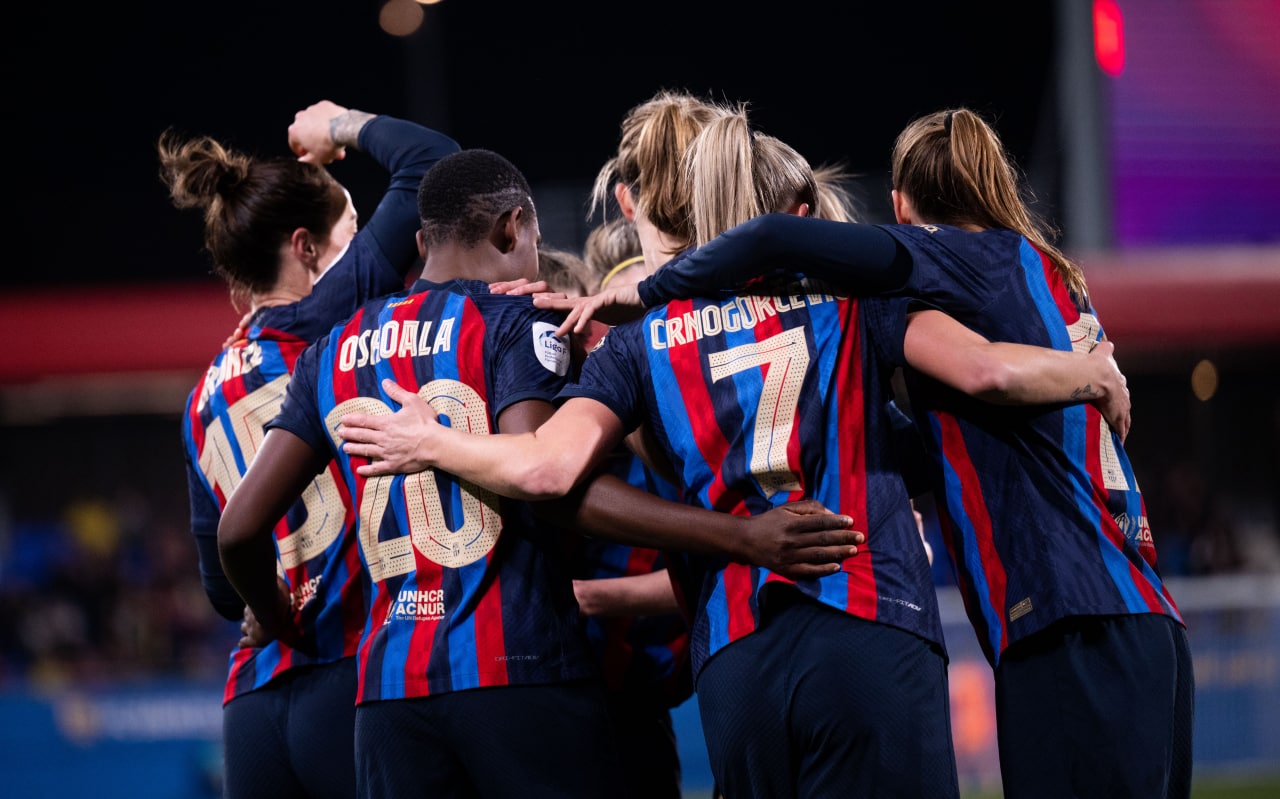 Posiciones de sevilla femenino contra fútbol club barcelona femenino