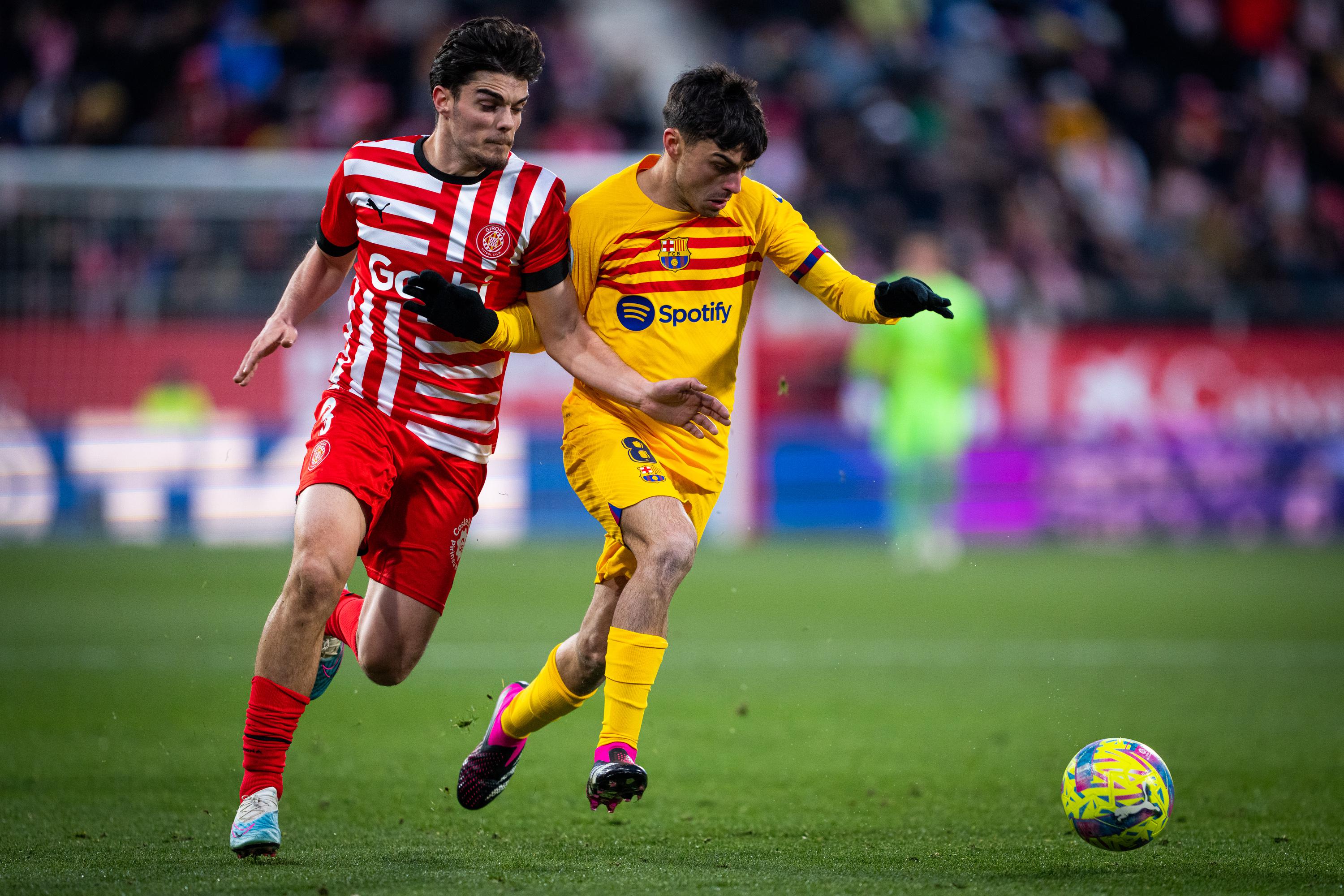 Yan Couto of Girona FC during the La Liga match between Girona FC and Real  Madrid