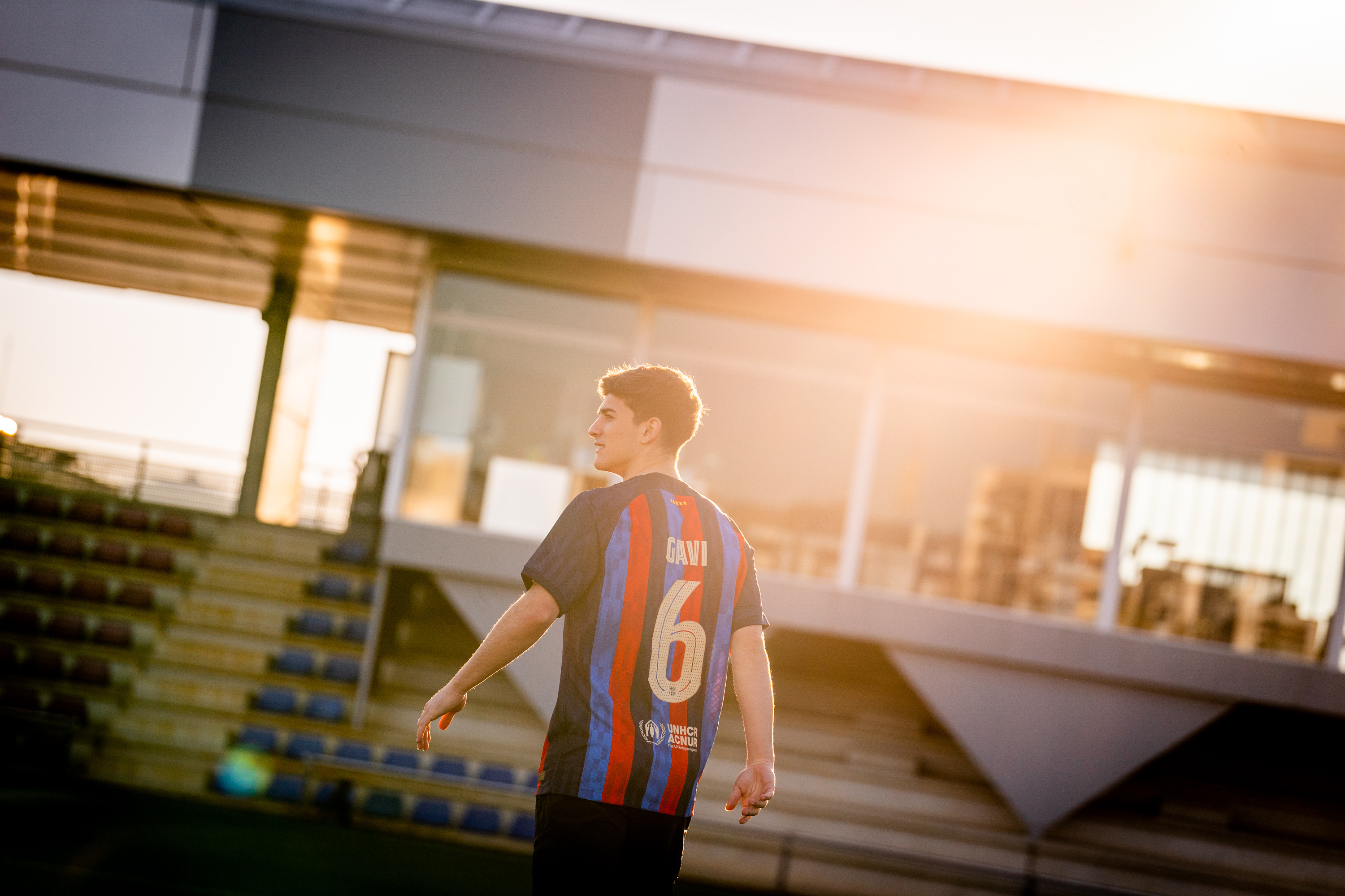 GAVI #6 Barcelona Home Soccer Jersey 2024/2025 - Official Style Red & Navy Kit