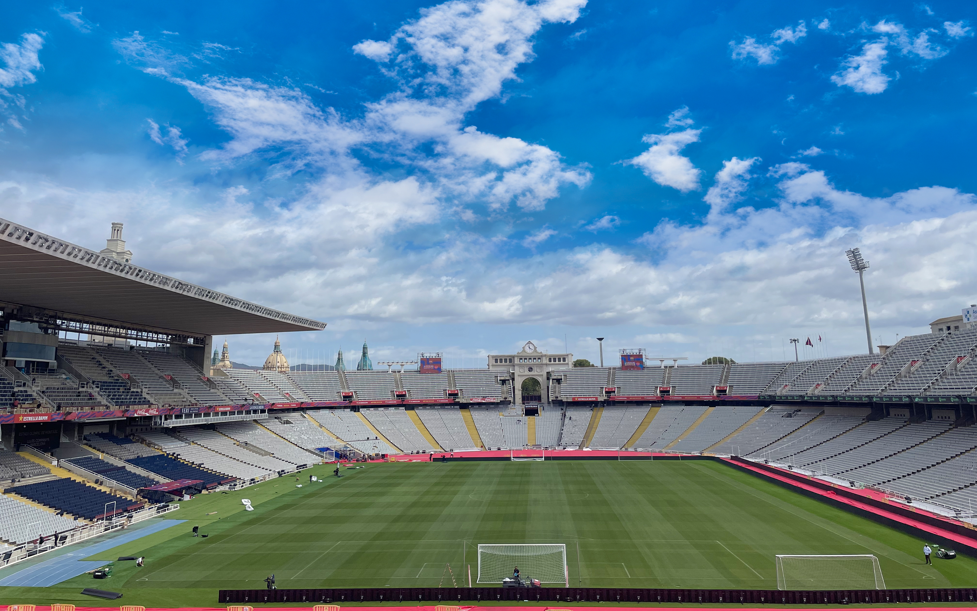 Estadi Olímpic Lluís Companys, ready for the Joan Gamper Trophy