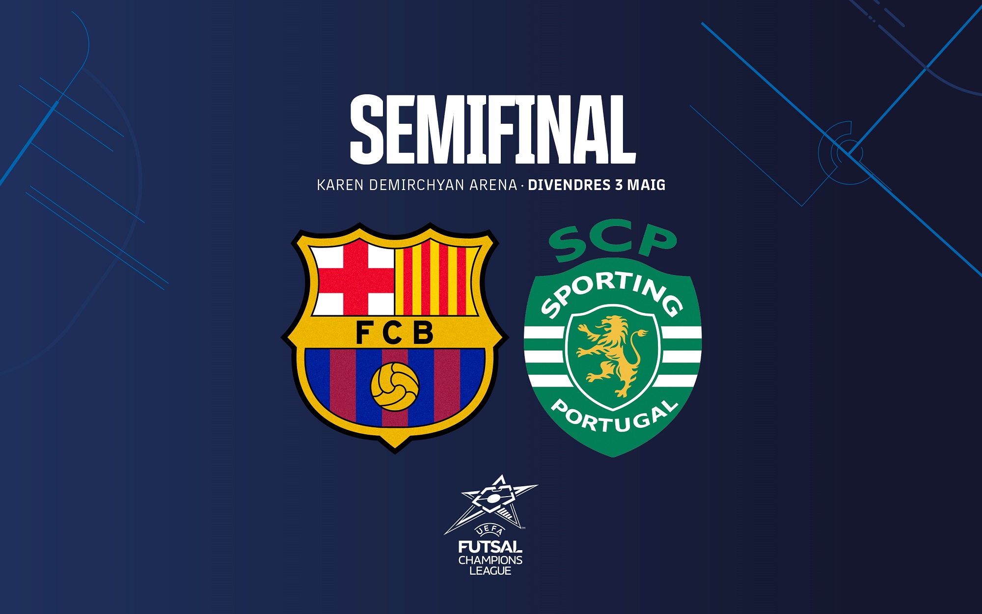 FC Barcelona v Sporting in Futsal Champions League semi-final