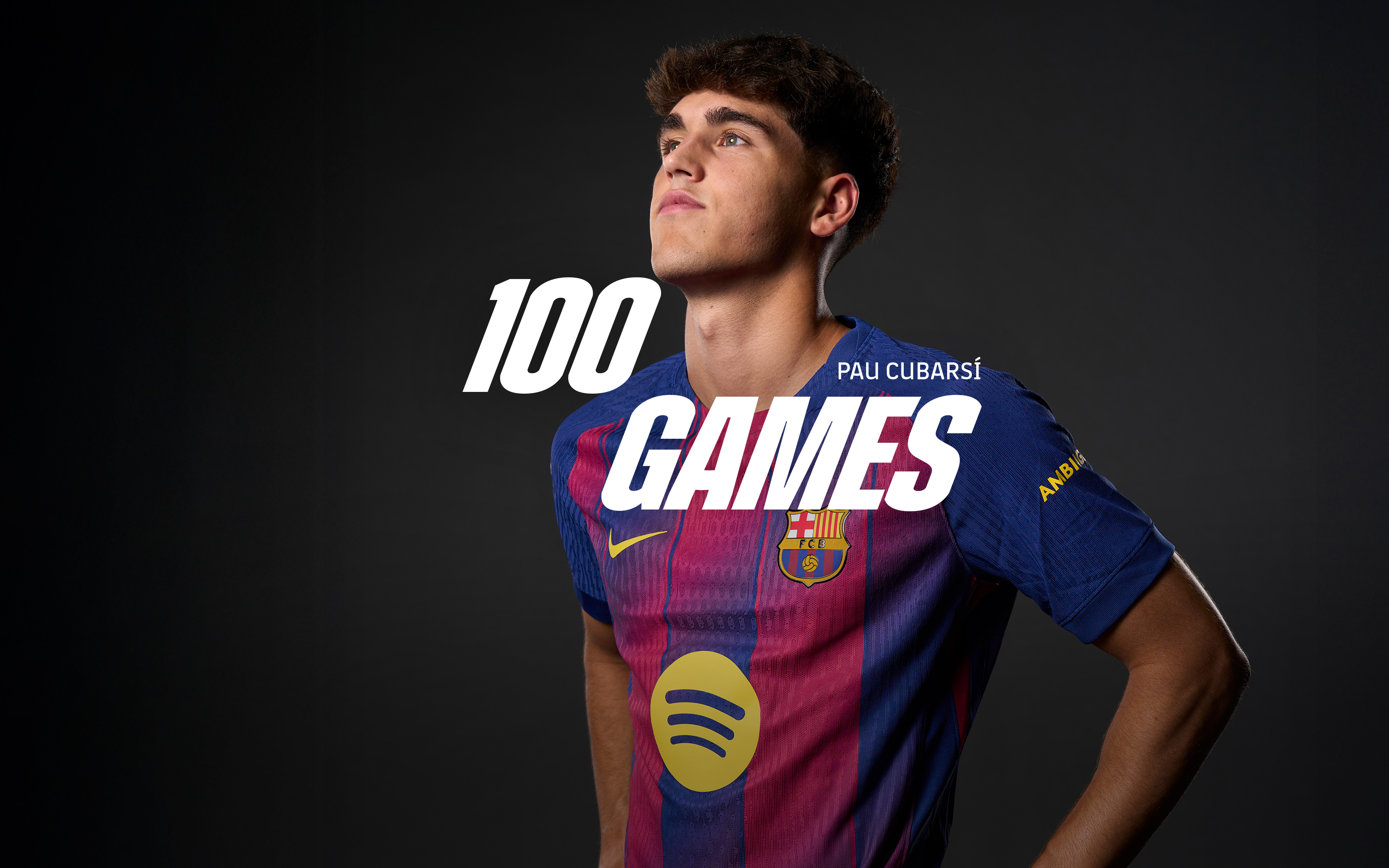 パウ・クバルシ、FC バルセロナで100試合目