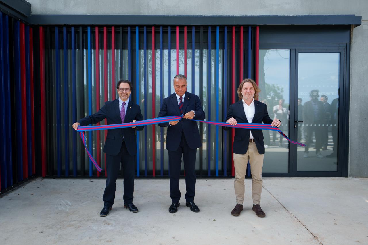 FC Barcelona celebrates the official opening of the new temporary Ice Rink