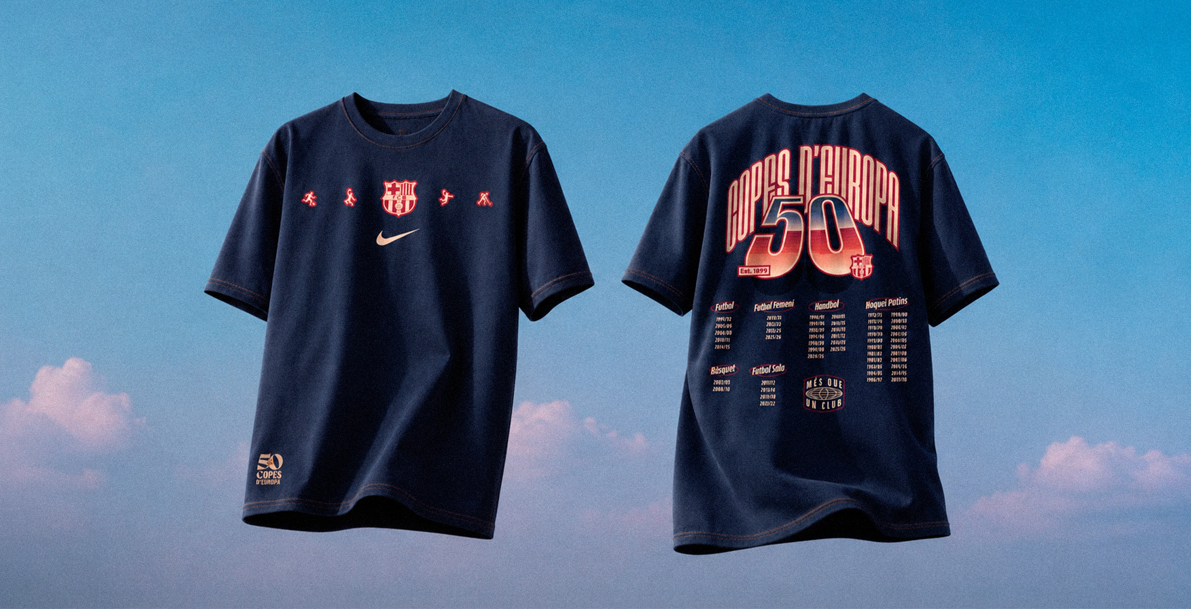 Club celebrates 50 European Cups with an exclusive T-shirt