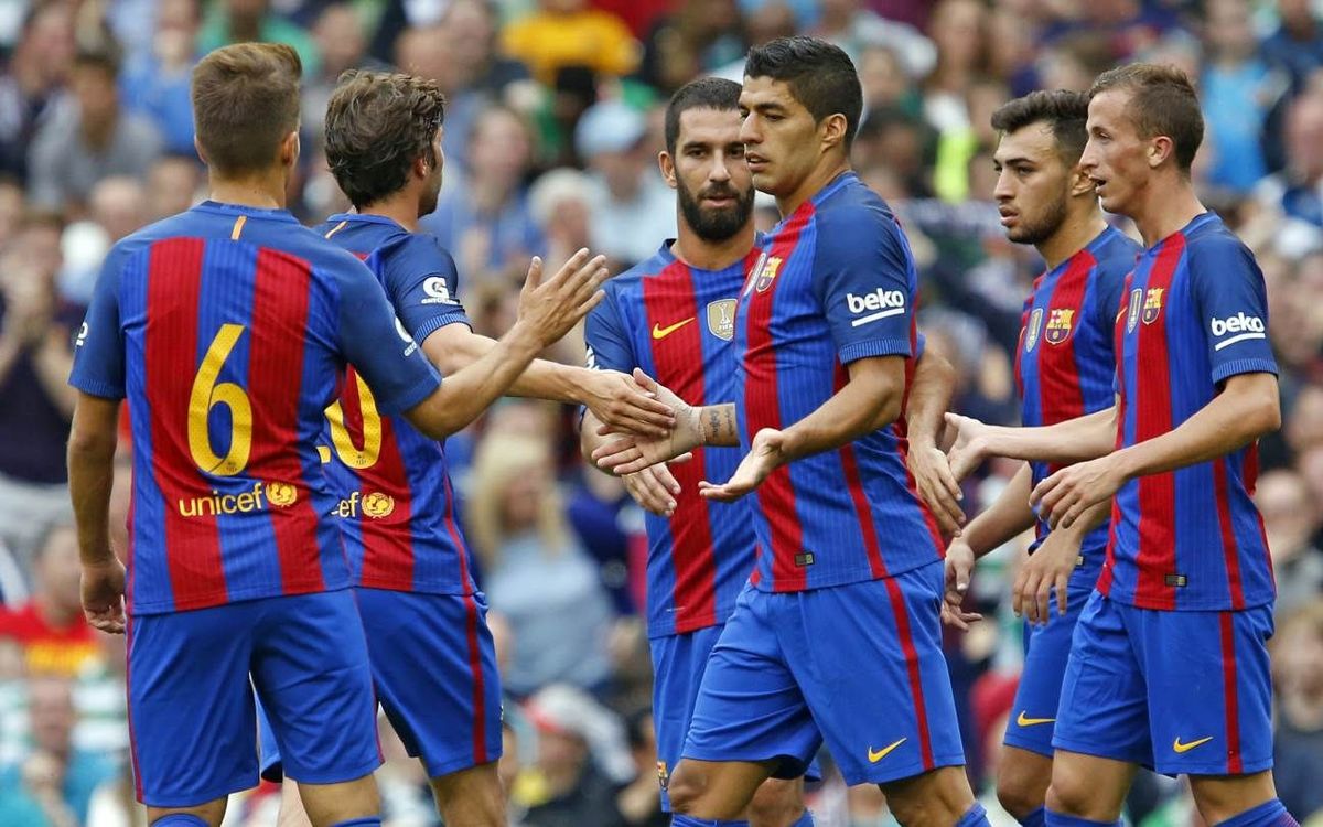 FC Barcelona open the pre-season with a 3–1 victory over Celtic FC