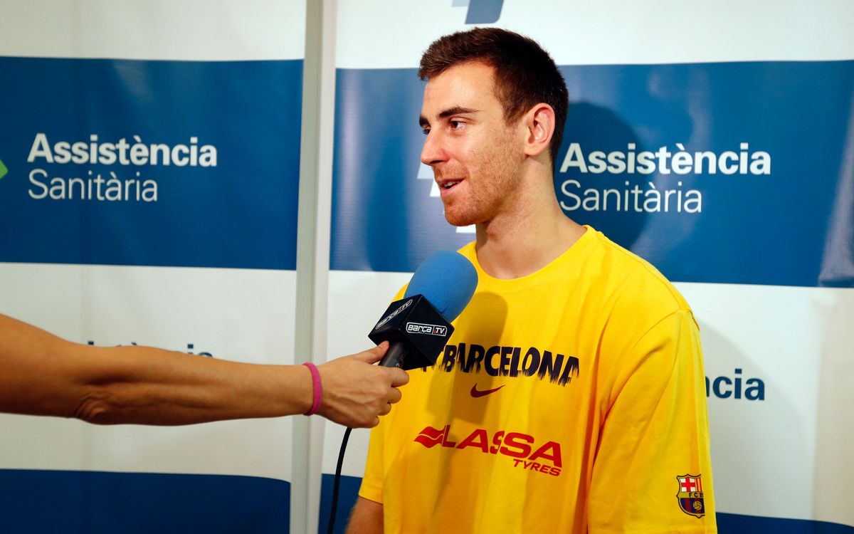 Víctor Claver: “Playing at Barça is highly demanding”