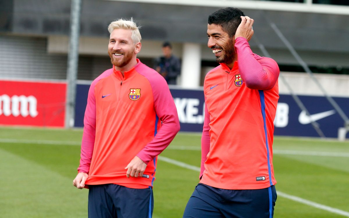 Leo Messi i Luis Suárez, de cap a cap