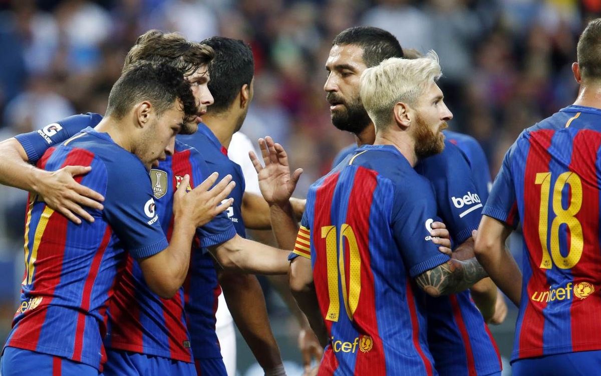 FC Barcelona - Leicester City: Victoria y buenas sensaciones en el duelo de campeones (4-2)