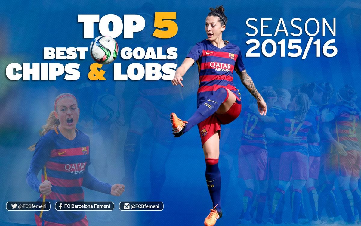 The five best lobs by FC Barcelona Women from the 2015/16 season
