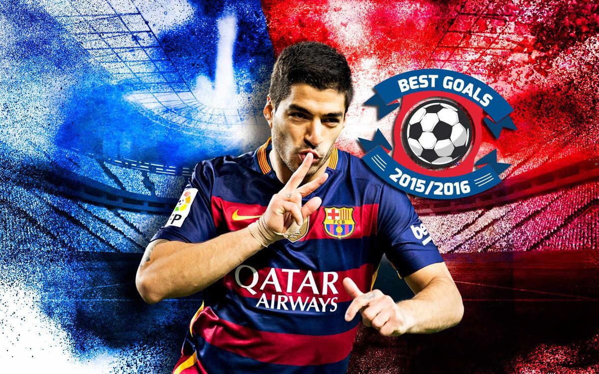The ten best goals scored by Luis Suárez in the 2015/16 season