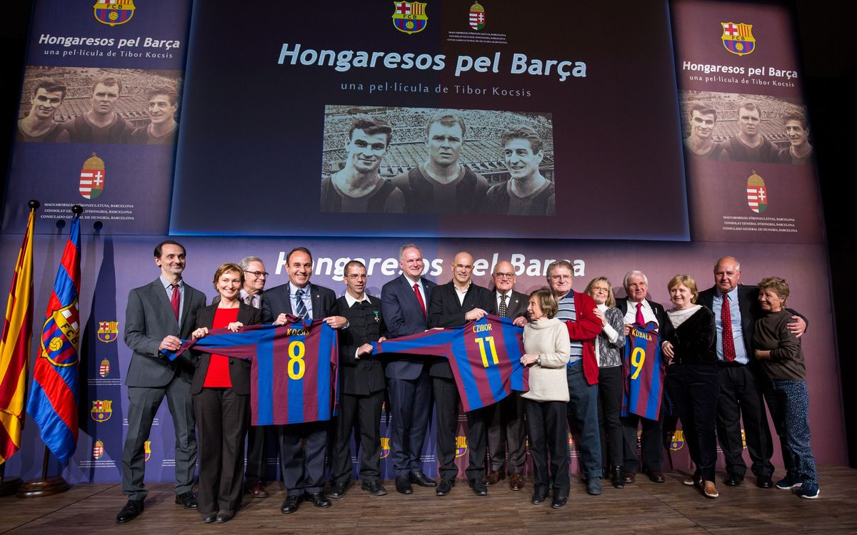 FC Barcelona host screening of film honouring Kocsis, Kubala and Czibor