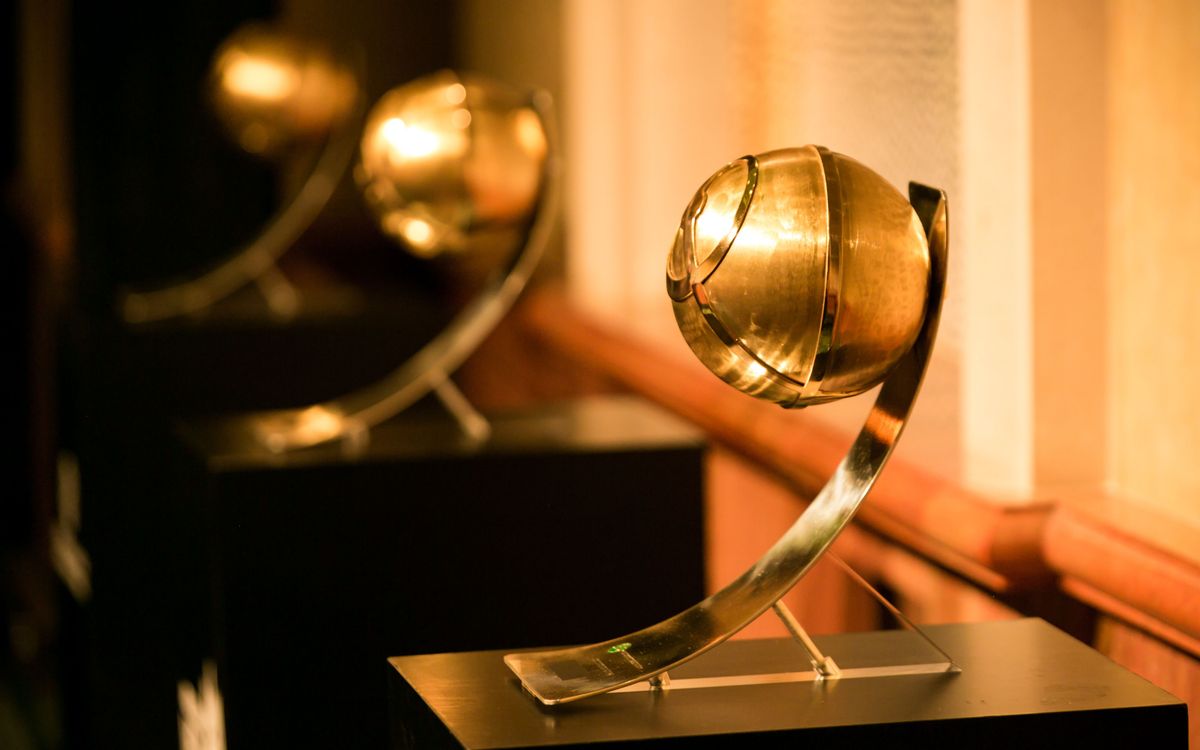 El FC Barcelona, present als Globe Soccer Awards