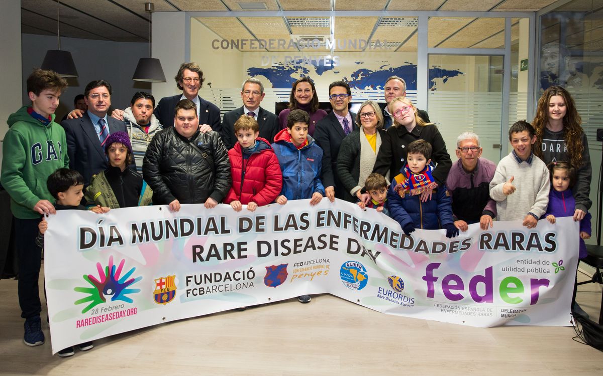 La Fundació FCB i les Penyes, amb les malalties minoritàries