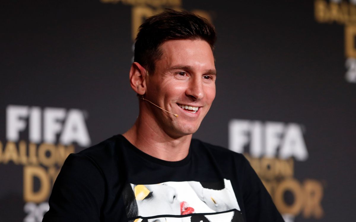 Leo Messi shares Ballon d'Or award with 'everyone who follows me around the world'