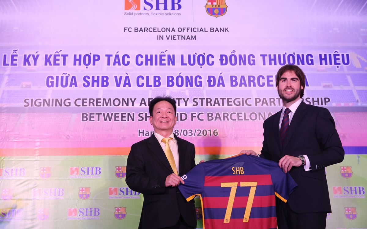 FC Barcelona announces sponsorship agreement with SHB in Vietnam, Laos and Cambodia