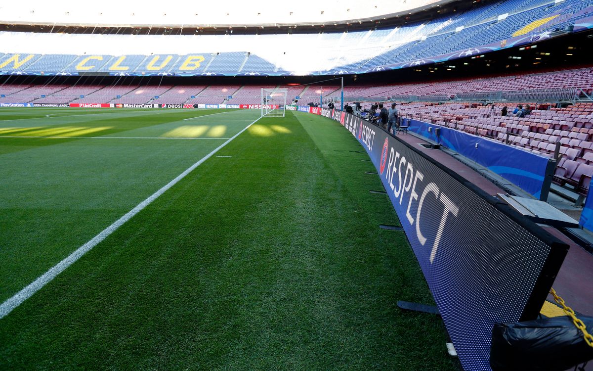 Structural improvements at Camp Nou for Champions League matches