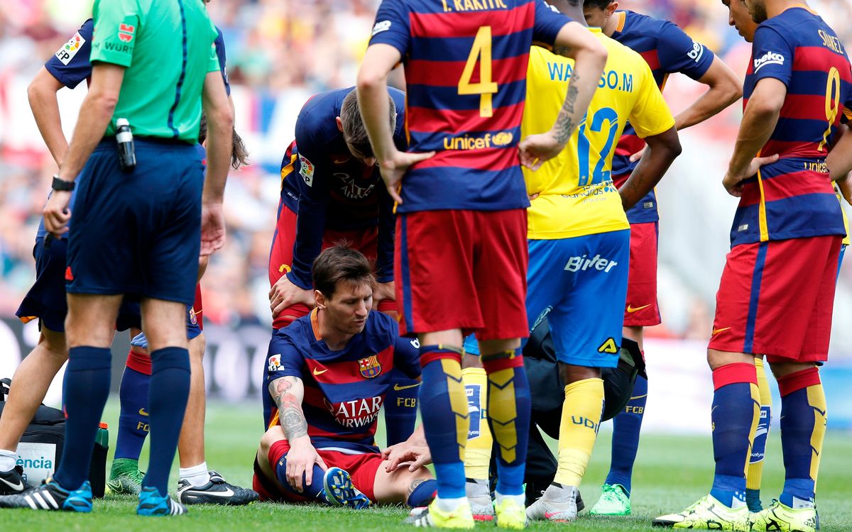 Leo Messi out for seven to eight weeks