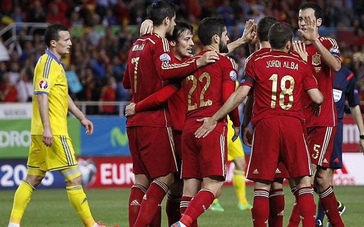 Spain beat Ukraine 1–0