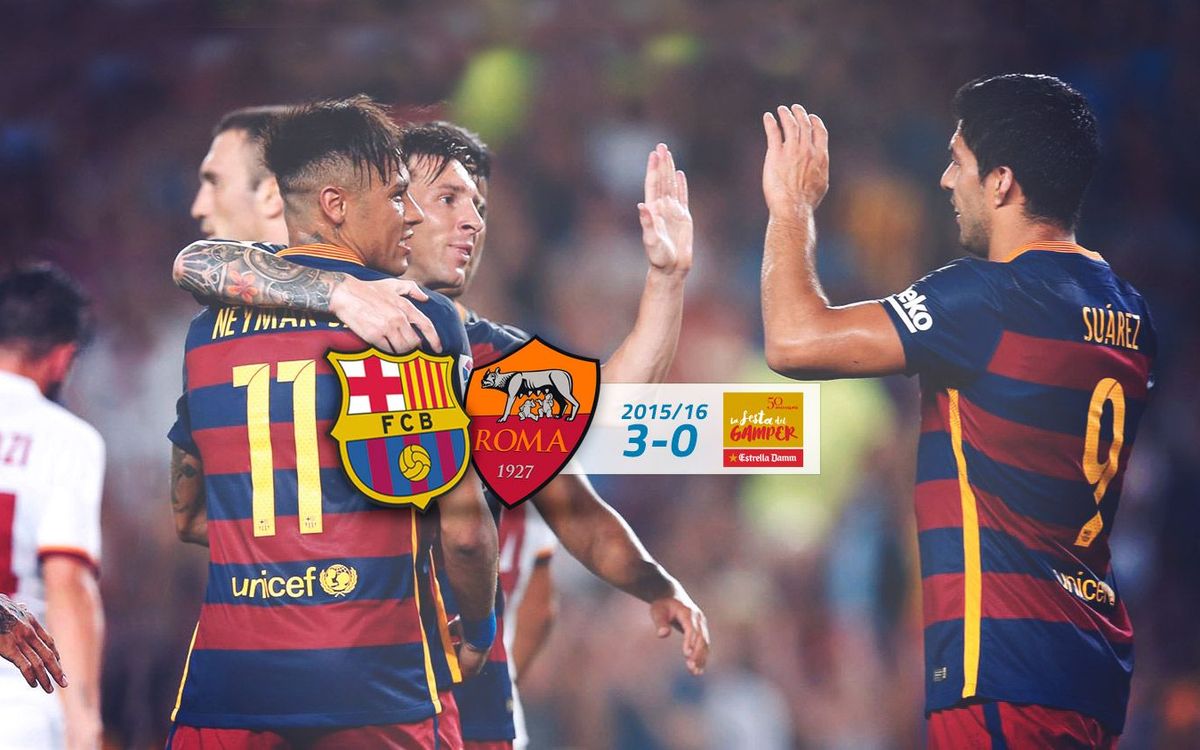 FC Barcelona: 3 - Roma: 0