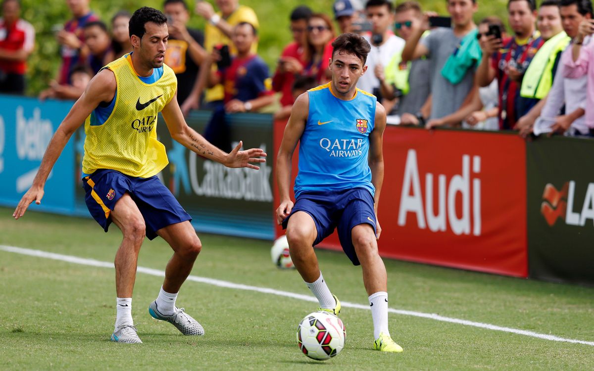 Second training session of the tour with Turan working out alone
