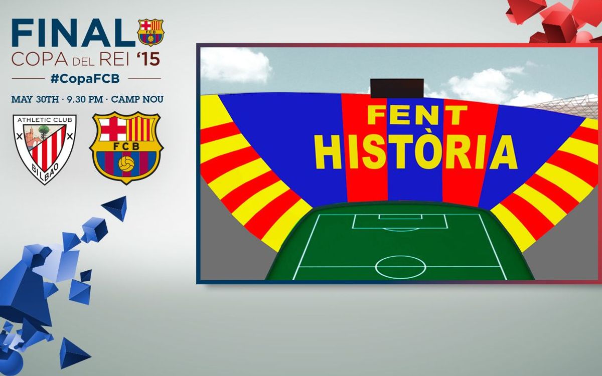 See what the mosaic will look like at the Spanish Cup Final