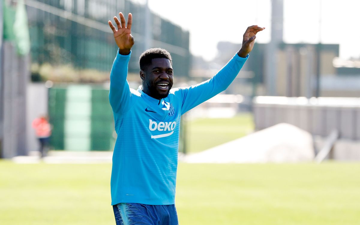 Umtiti: “El més important és que el meu genoll estigui bé”