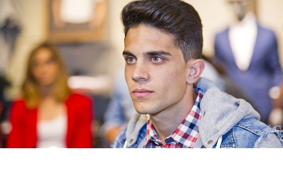 FC Barcelona's Marc Bartra sizes up his, and team's situation