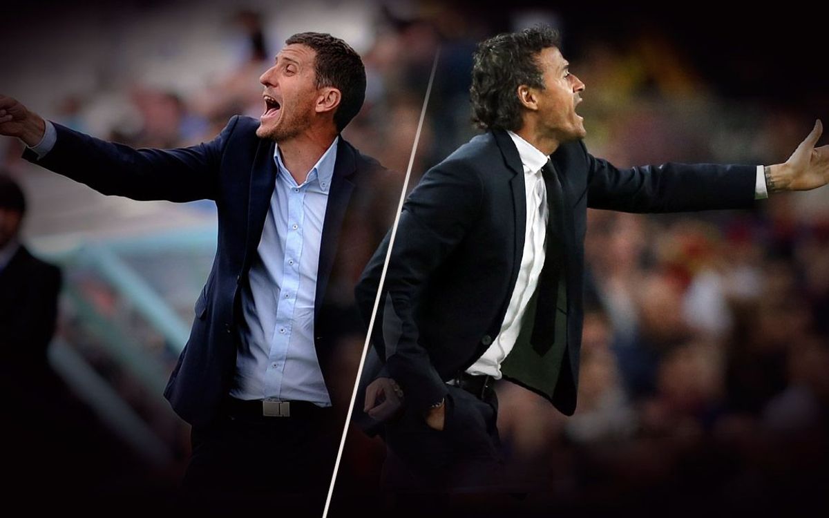 Luis Enrique and Javi Gracia: ten duels as players