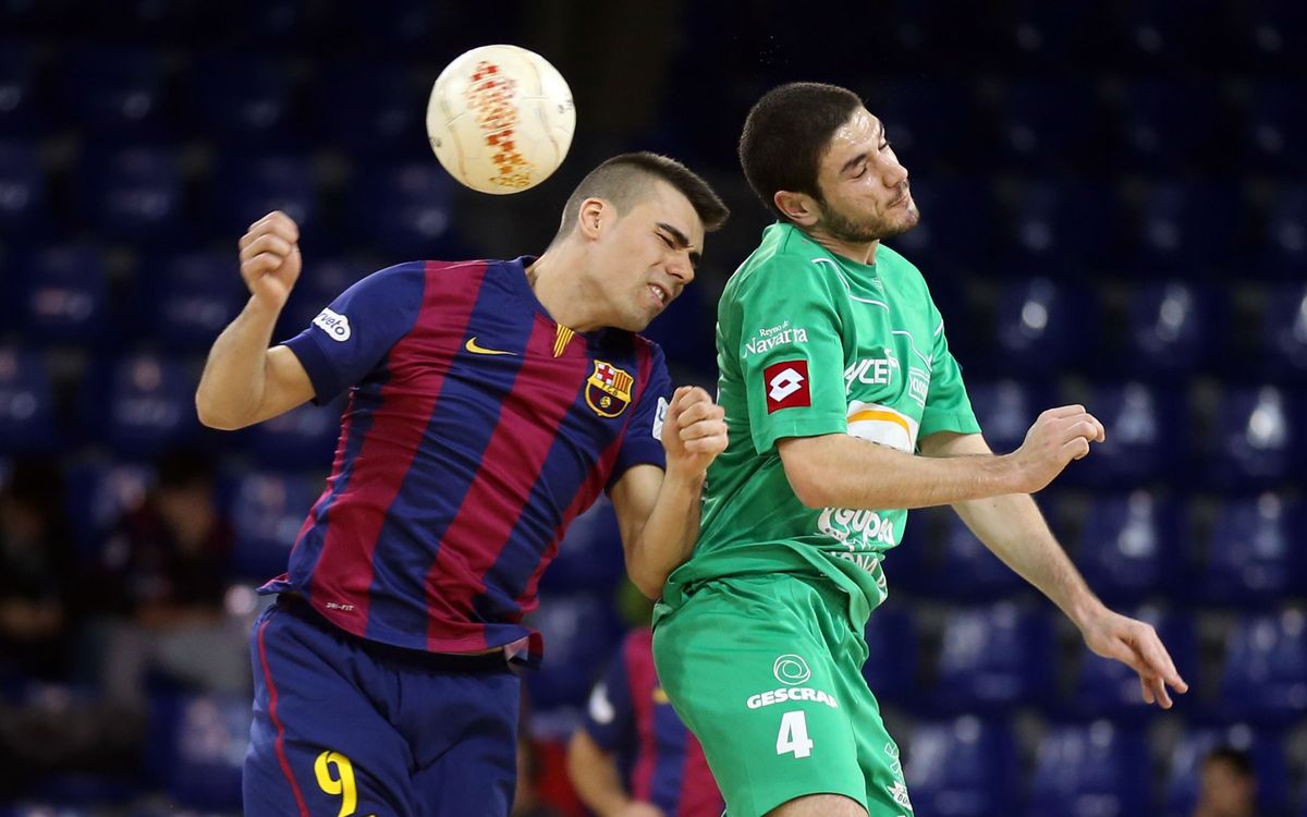 Ribera Navarra v FC Barcelona: Defeat in game one (4-3)
