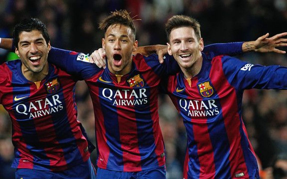 Messi-Suárez-Neymar, historic trident