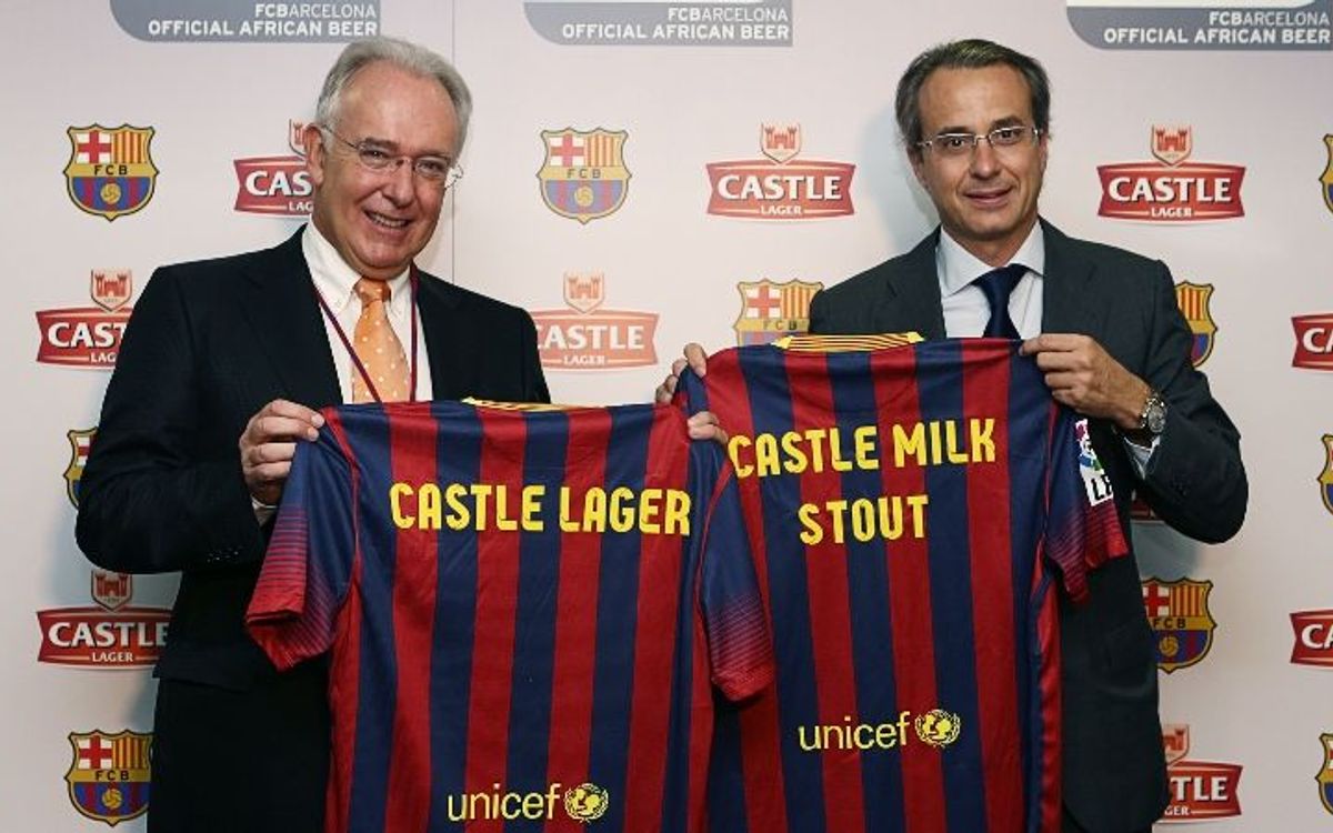 FC Barcelona sponsorship deal with Castle wins award in Africa