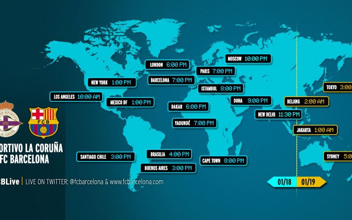 When and where to watch Deportivo La Coruña v FC Barcelona