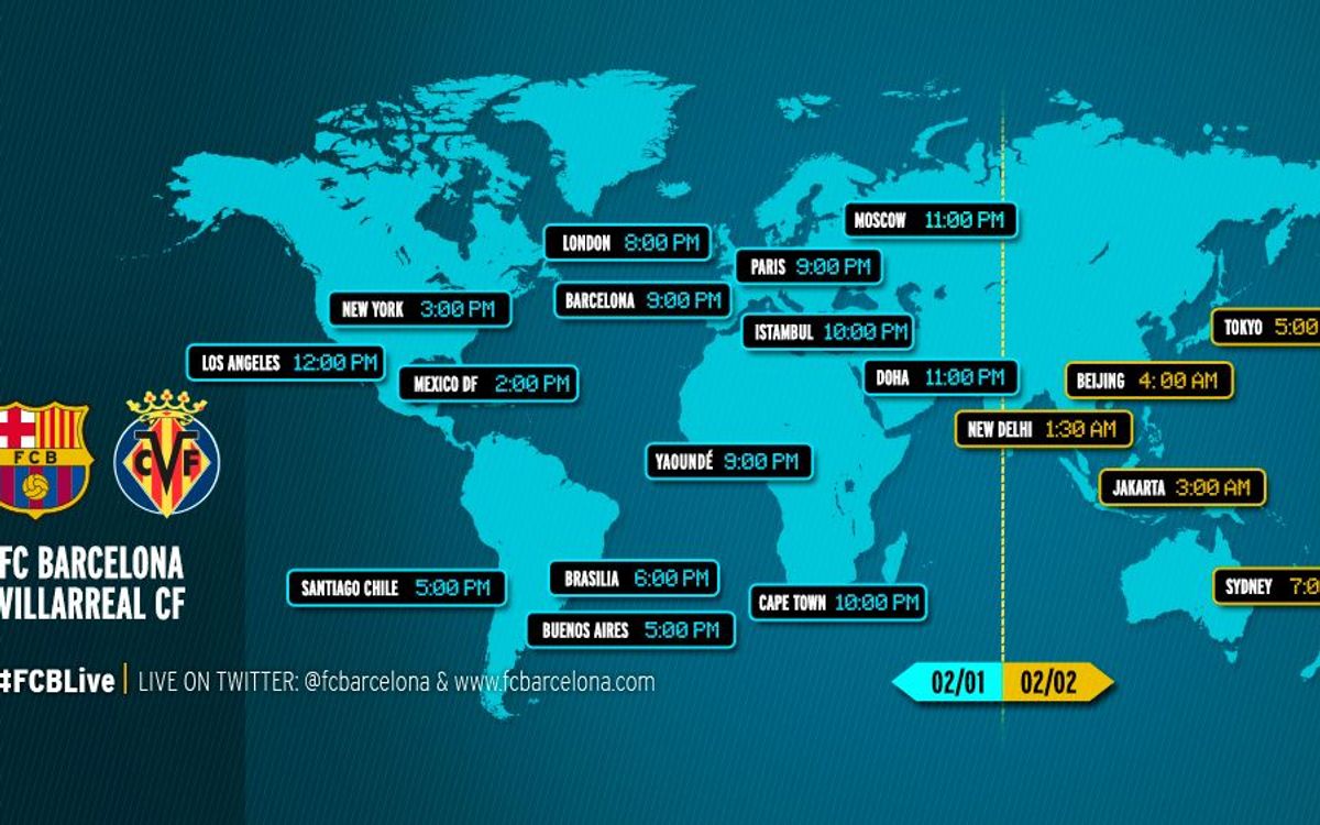 When and where to watch FC Barcelona v Villarreal