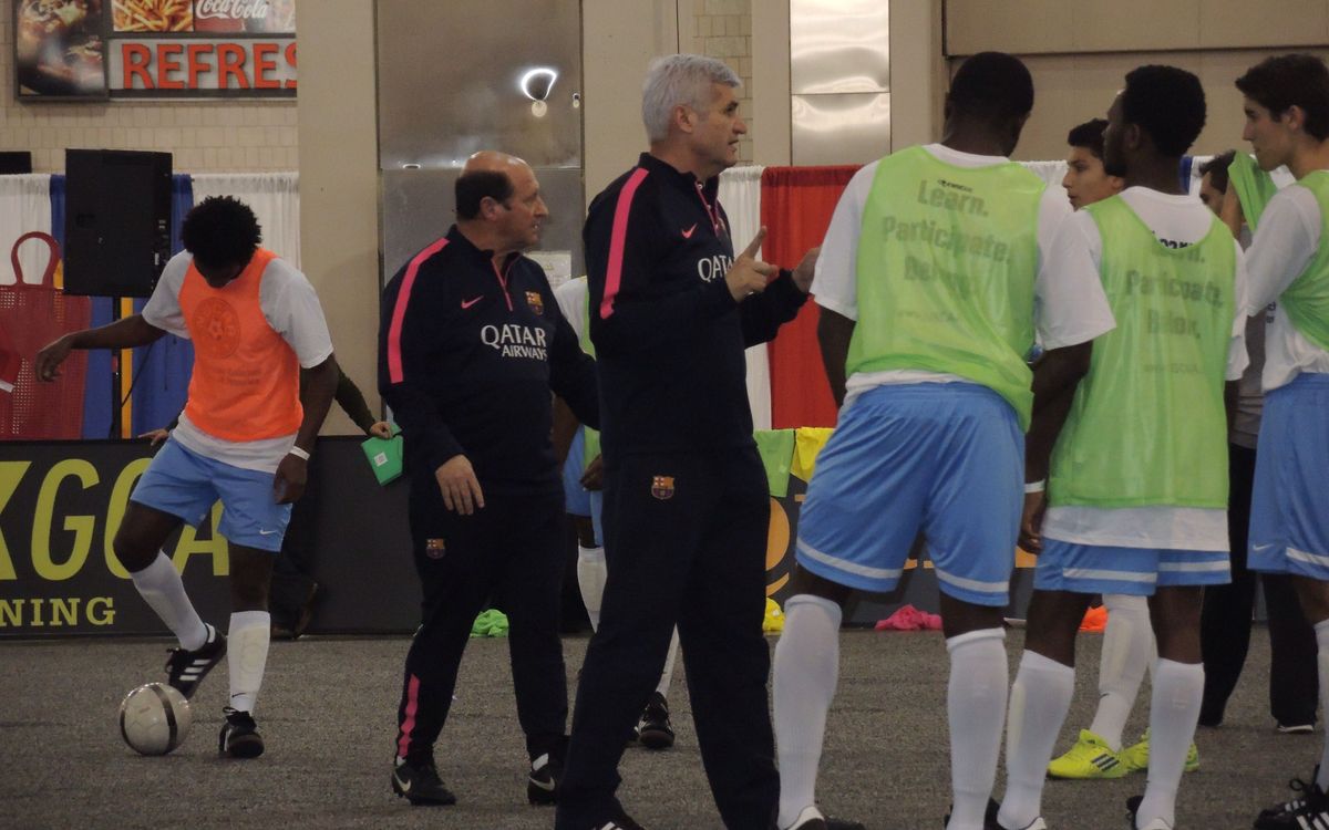 FC Barcelona at the NSCAA convention in Philadelphia