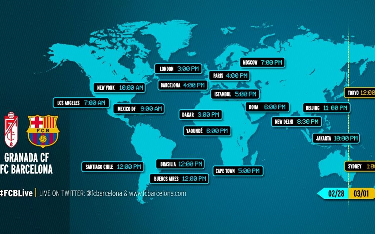 When and where to watch the league game between Granada and FC Barcelona