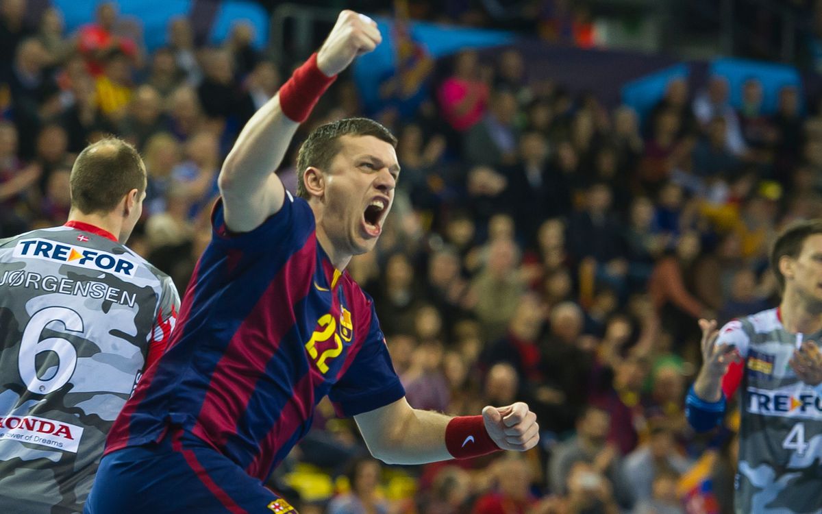 FC Barcelona lock up first in group with 33–27 win over KIF Kolding