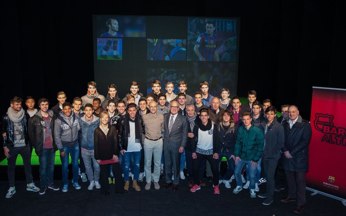 El FC Barcelona, a la preestrena de l’espectacle ‘Foot-ball’ al TNC