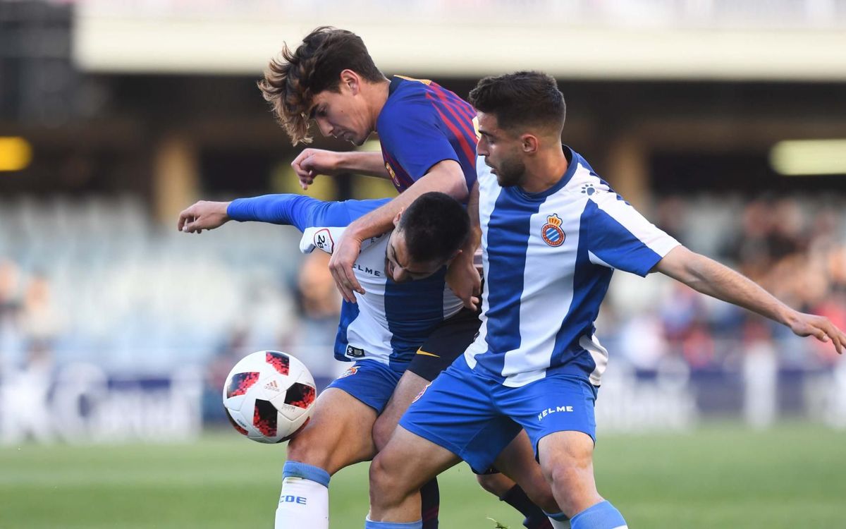 Barça B - RCD Espanyol B: Sin fortuna de cara al gol (0-1)