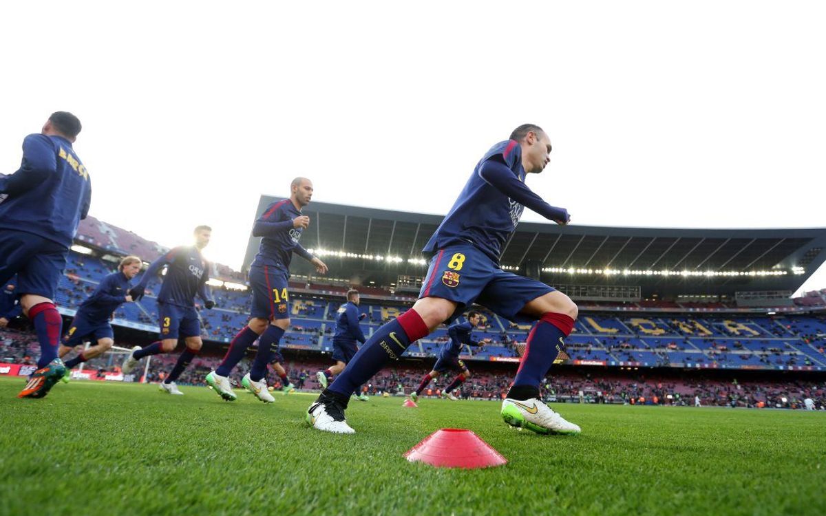 Andrés Iniesta, before and after the game