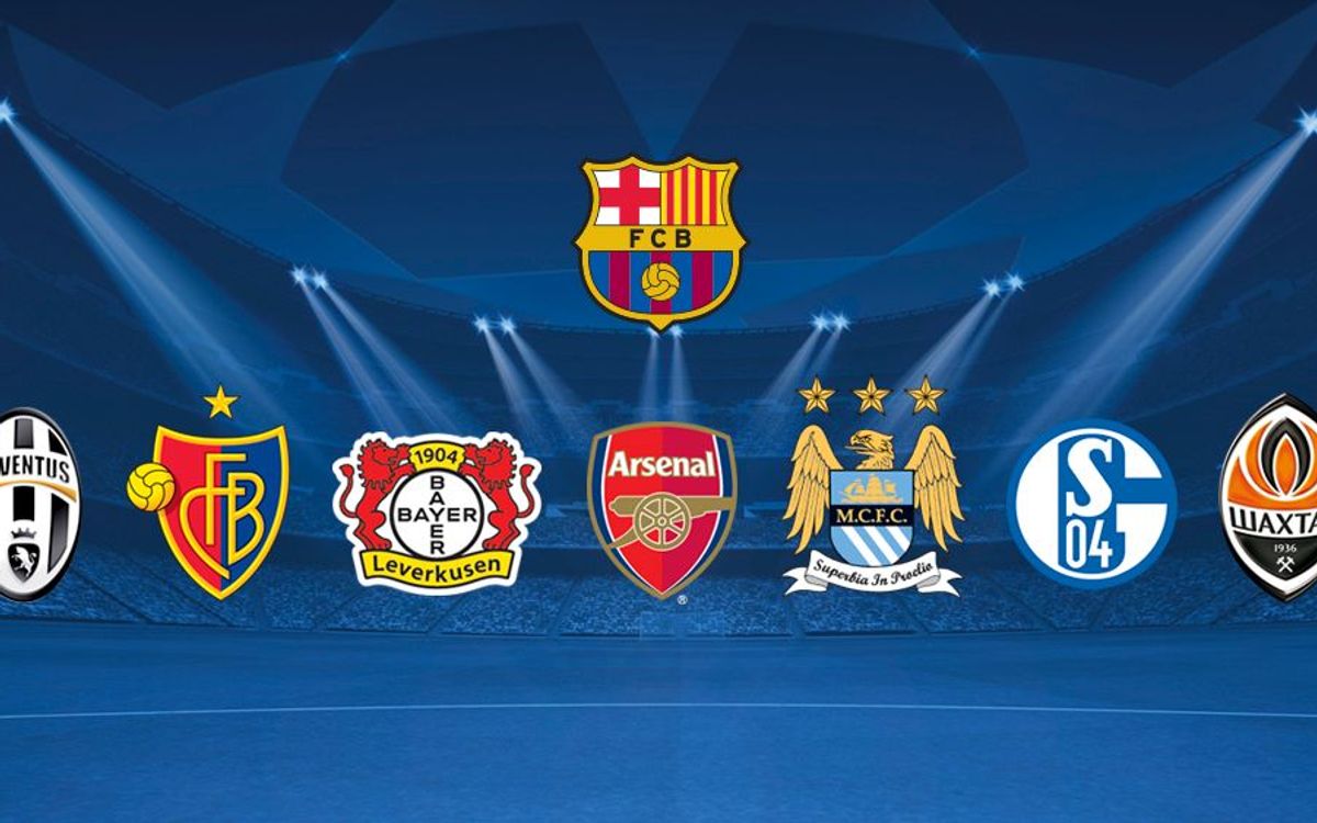 Juventus, Basel, Leverkusen, Arsenal, Man City, Schalke and Shakhtar, possible last 16 opponents