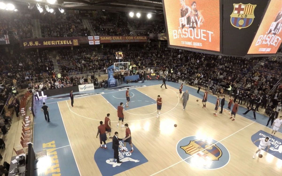 Drone's eye view of the Palau Blaugrana