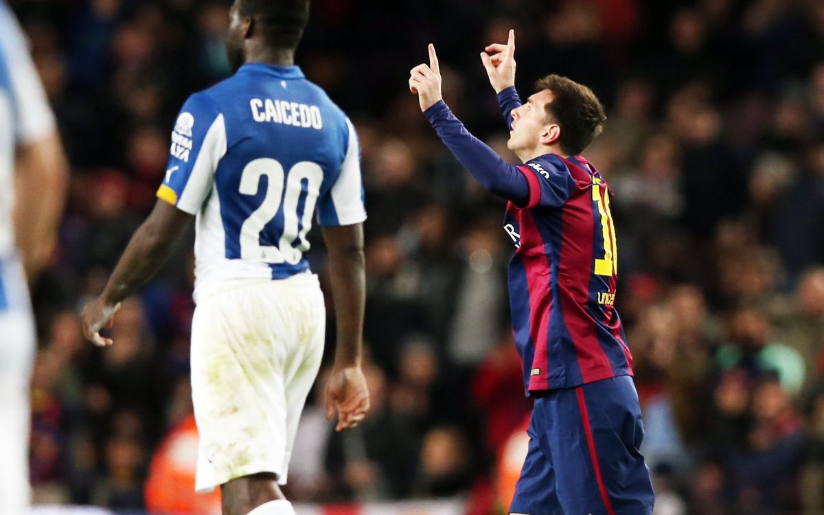 Messi and Barça take derby against Espanyol (5-1)