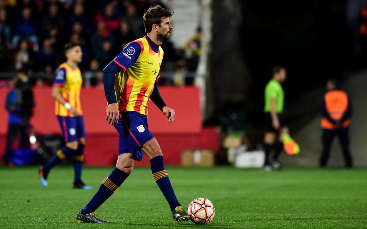 Piqué i Riqui Puig participen en el triomf de Catalunya