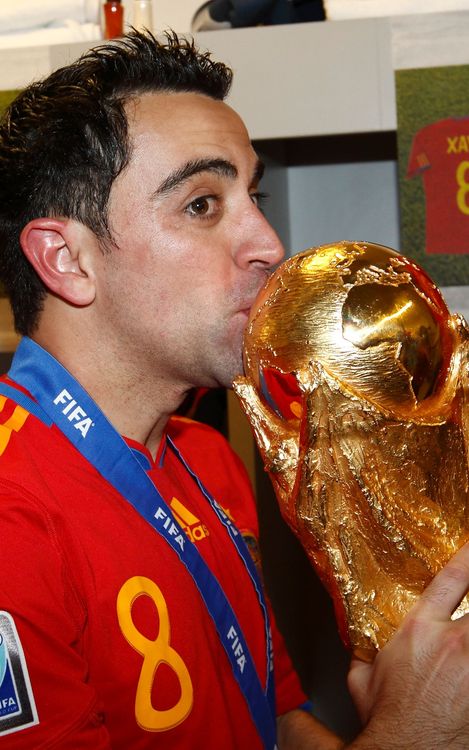 Xavi, first Barça player to play in four World Cups