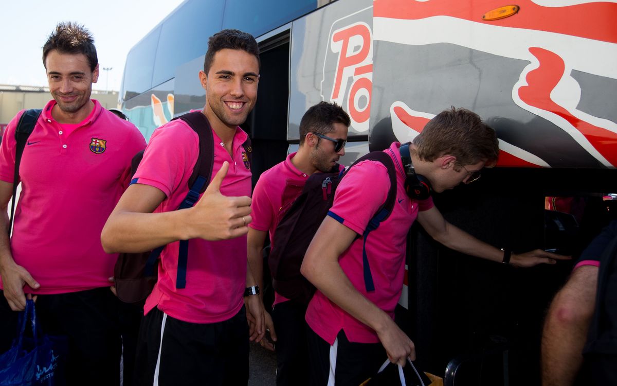 Futsal squad back in Barcelona
