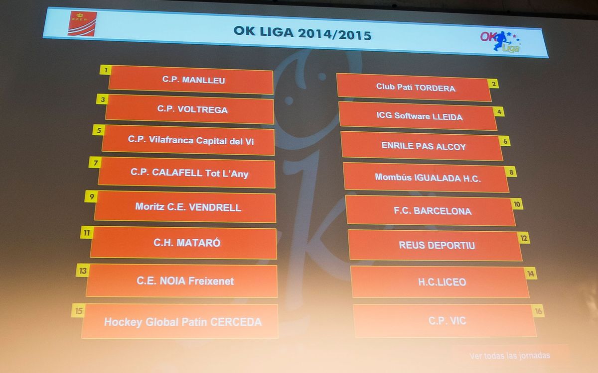 El Barça debutará en la OK Liga 2014/15 en la pista del Moritz Vendrell