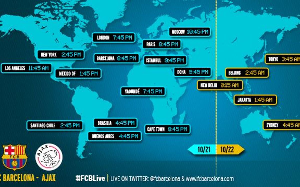 When and where to watch the Champions League match between FC Barcelona and Ajax